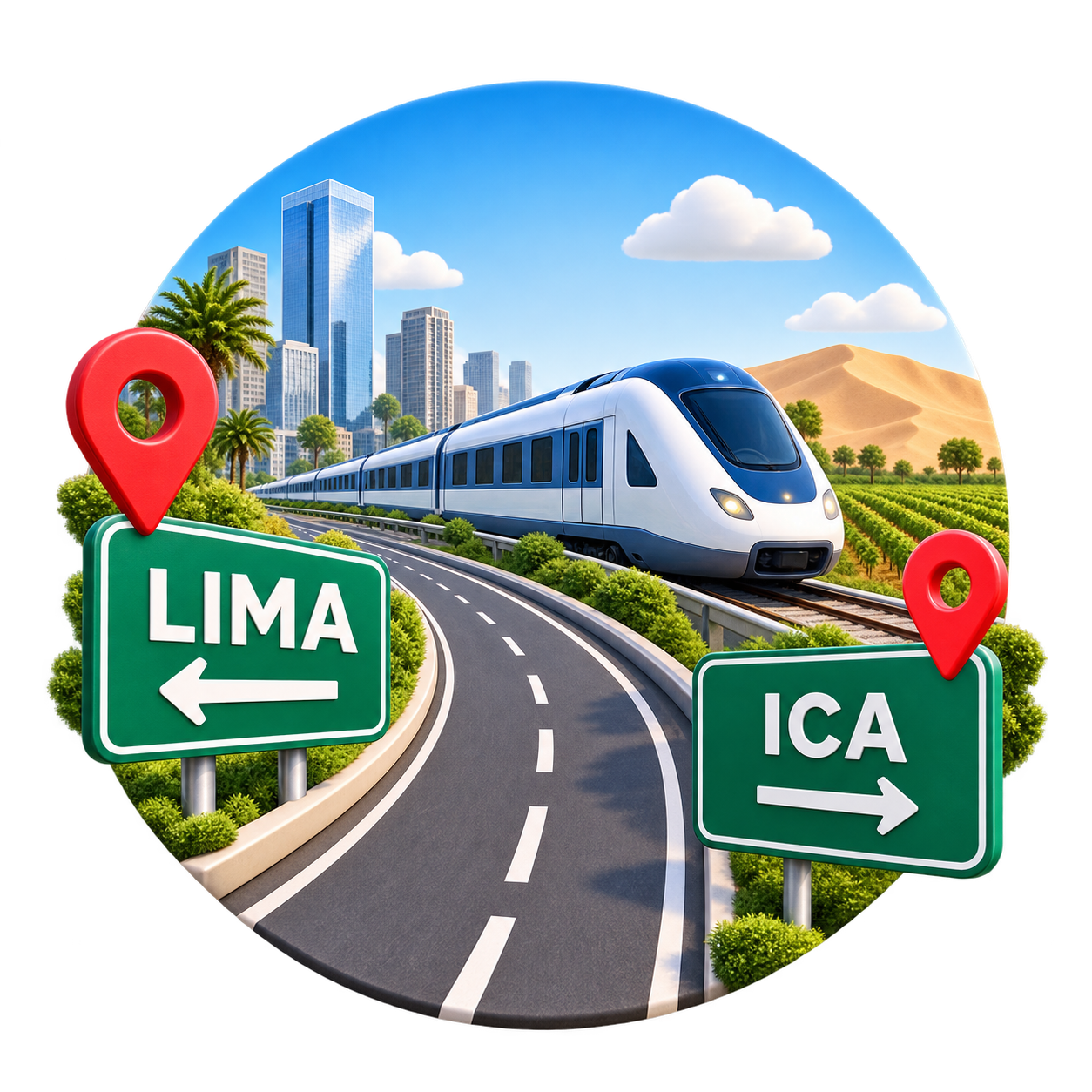 Conexión de Ica con Lima